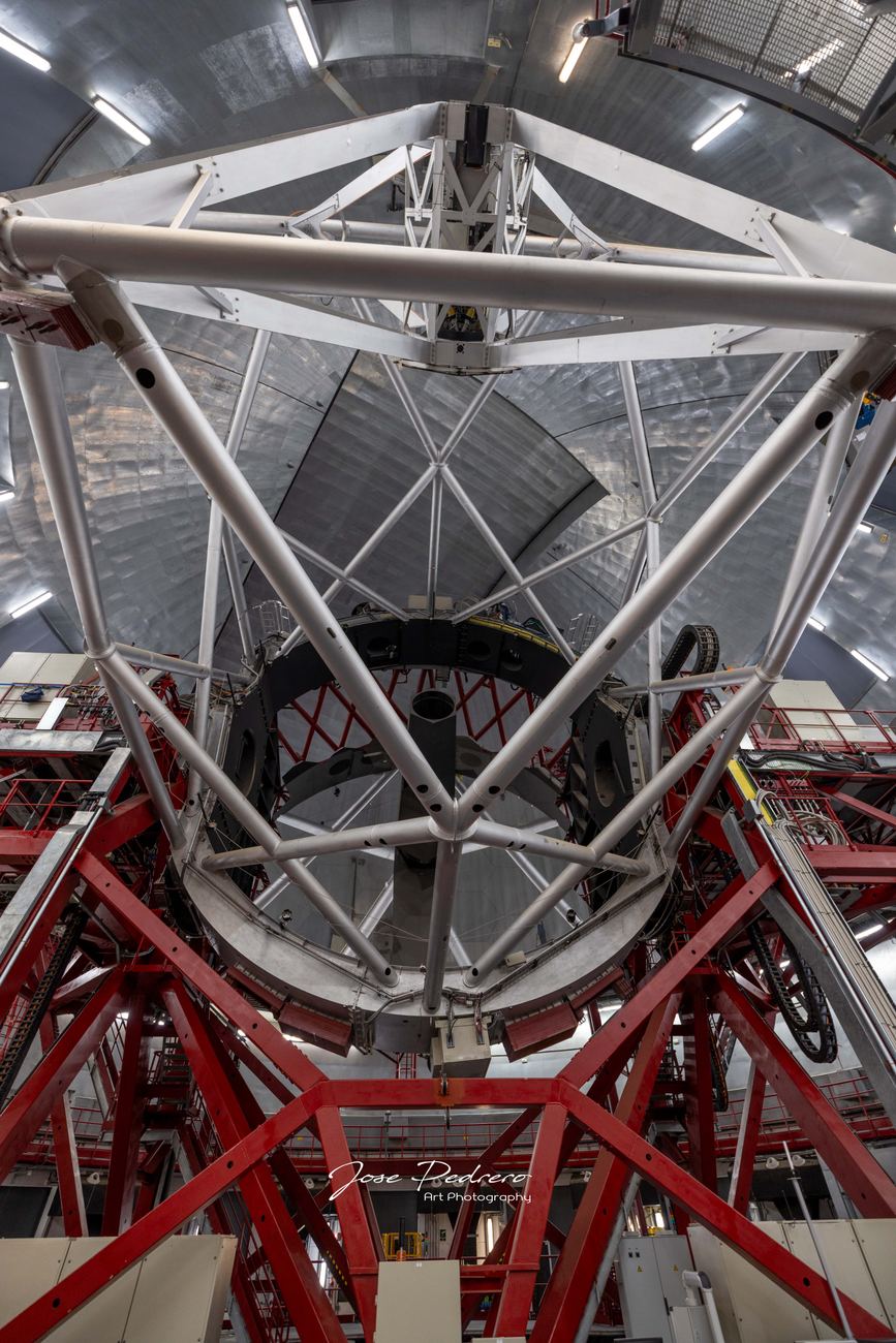 Estructura interior del telescopio GTC
