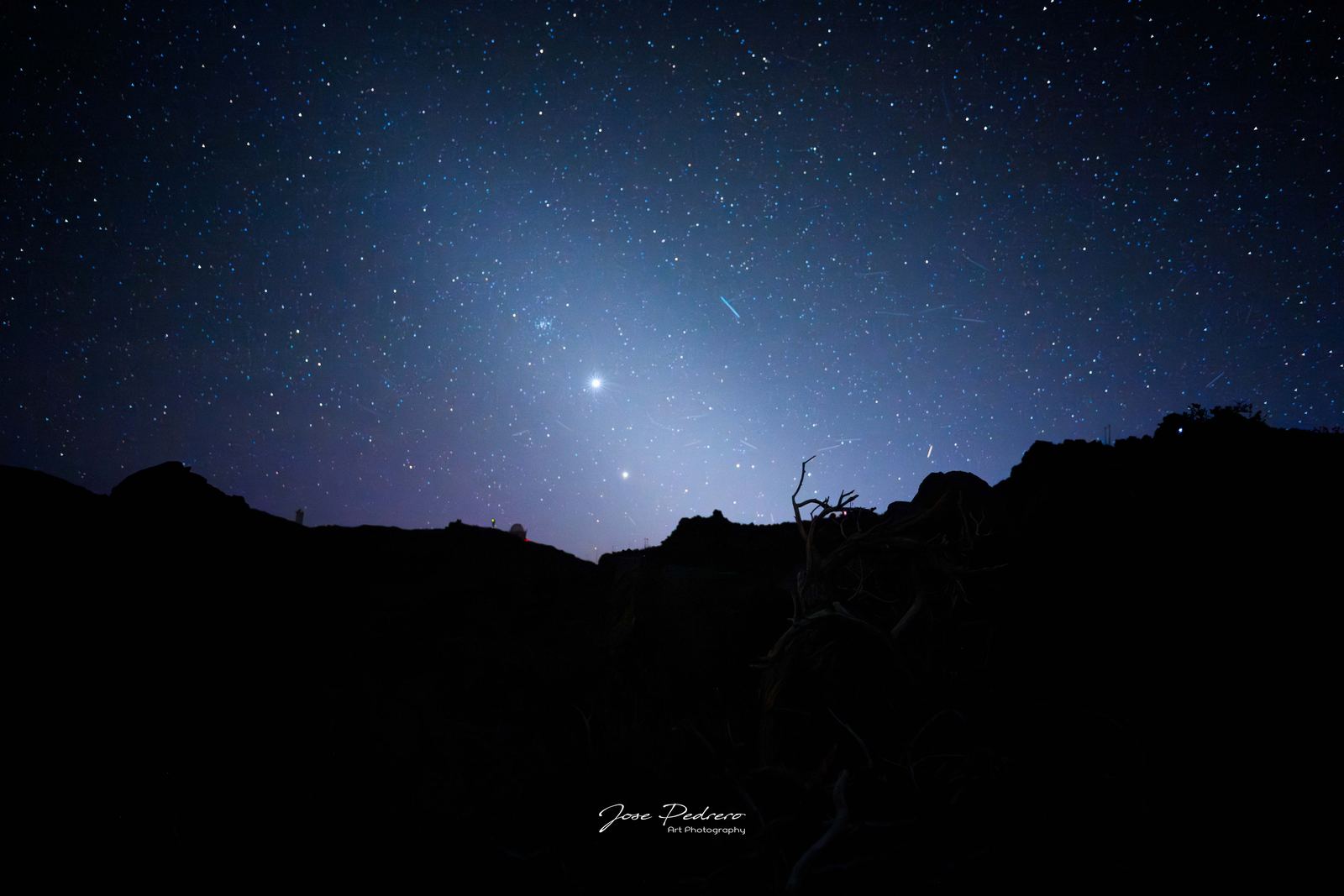 Luz zodiacal desde el Mirador de Los Andenes